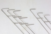 Fisch-Räucherhaken Doppelspitze Edelstahl 2,4mm versch. Längen 5 Stück Fisch-Räucherhaken Doppelspitze Edelstahl 2,4mm versch. Längen 5 Stück