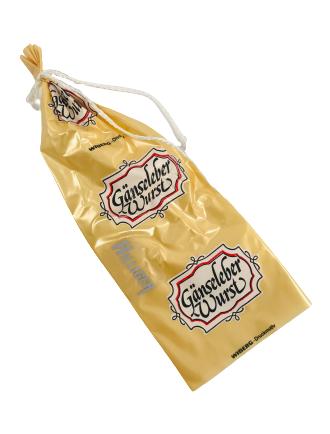 Faserdarm beschichtet gold ''Gänseleberwurst'' Kaliber 57/20