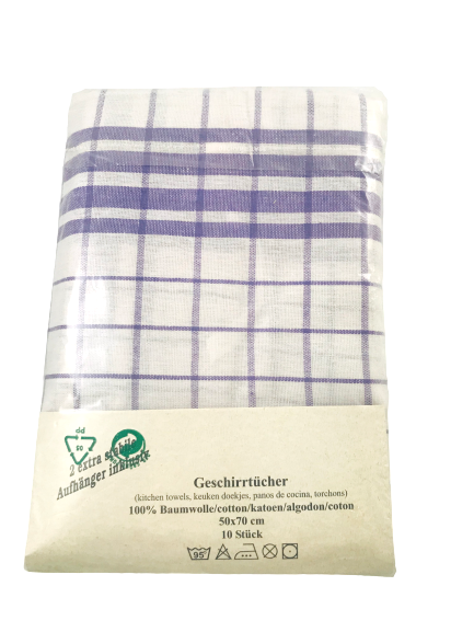 Geschirrhandtuch Baumwolle 50x70cm Trockentuch 10 Stück