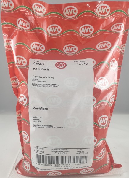 Kochfisch Gewürzmischung AVO 1kg