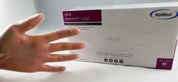 Einmalhandschuhe VINYL gepudert 100 St