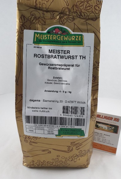 Meistergewürz Thüringer Rostbratwurst