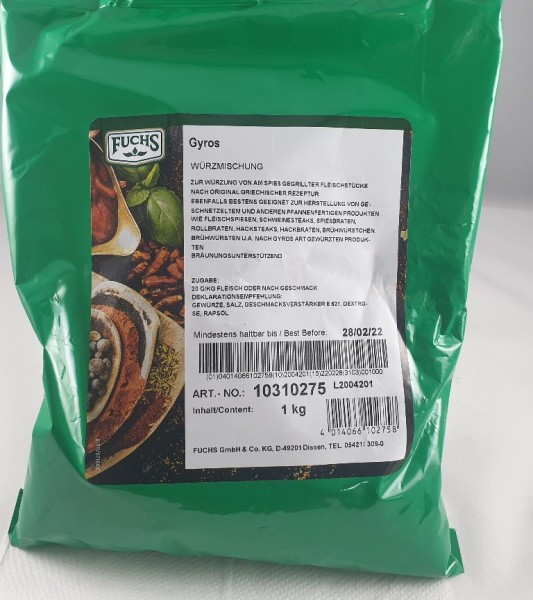 Gyros Würzmischung FUCHS VE 1kg