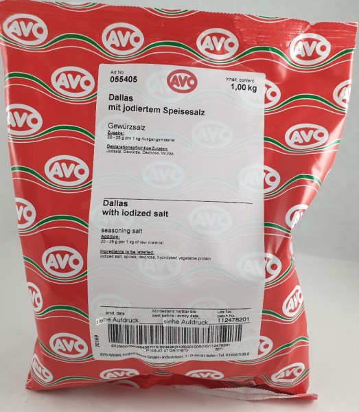 Dallas Gewürzsalz #055405 AVO 1kg