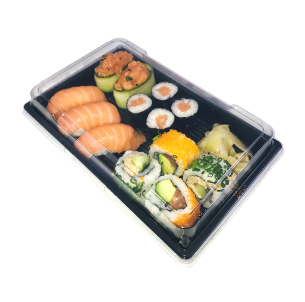 Sushi Box mit Deckel Sushi-Trays
