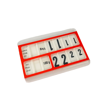 Preiskassette Preisschild 6x9cm rot oder blau