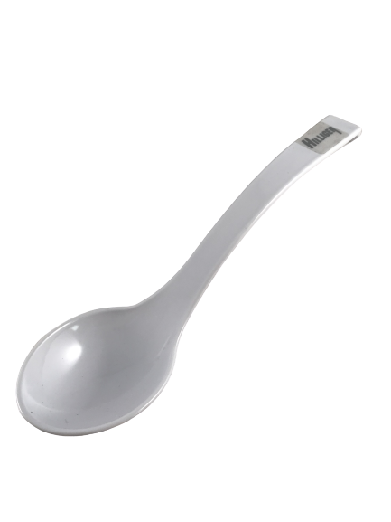Salatlöffel weiß und schwarz Länge 24cm