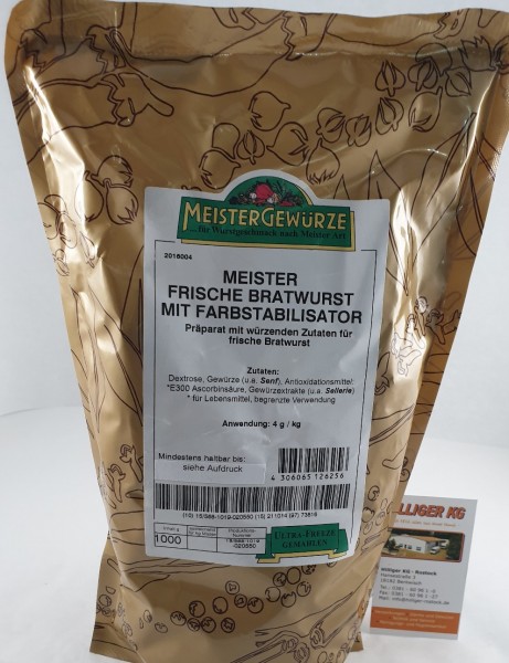 Meistergewürz Frische Bratwurst