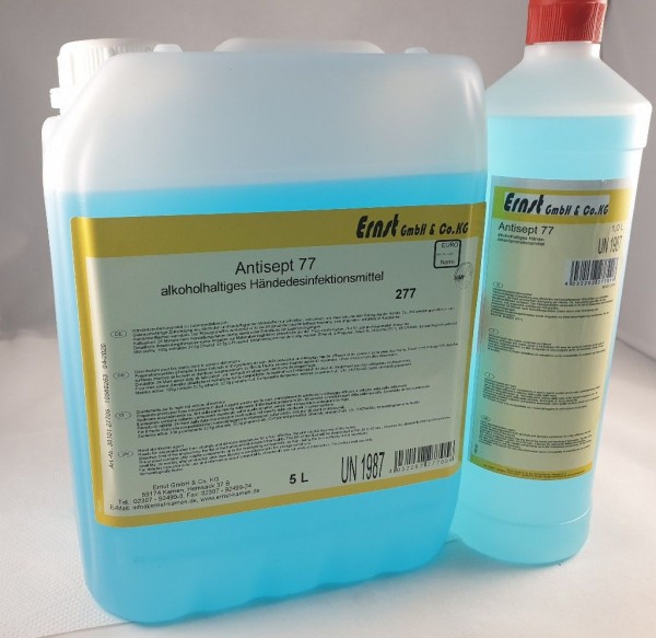 Antisept 77 Händedesinfektionsmittel Alkohol 1Lt.Flasche /5Lt. Kan