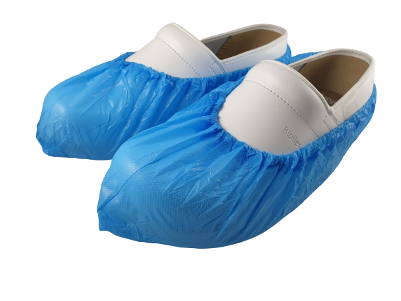 100-2000Einweg Kunststoff blau Anti Slip Schuh deckt Reinigung Überschuhe Schutz 