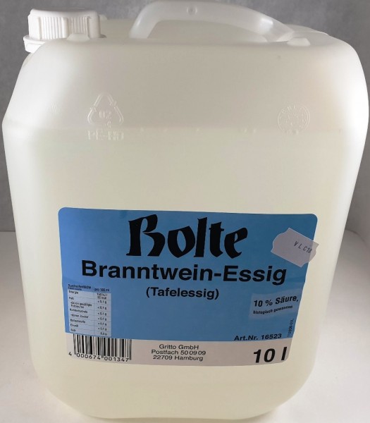 Essig Tafelessig Essigessenz 10% Kan. 10l