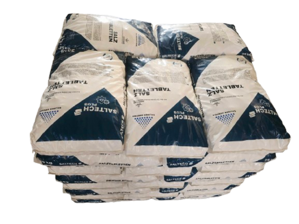 Regeneriersalz Regenit Salztabletten Wasserenthärtung Saltech Plus Sack 25kg Palettenversand
