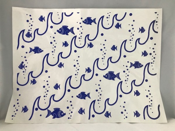 Frischpapier Frischepack Edelpack Motiv Fisch Kt 12,5kg