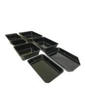 Melamin Becken Auslageschale schwarz verschieden Größen Melamin Becken Auslageschale schwarz verschieden Größen