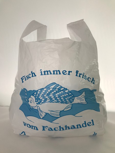 Hemdchen-Tragetaschen Fisch 28+14x48 cm 1000 St