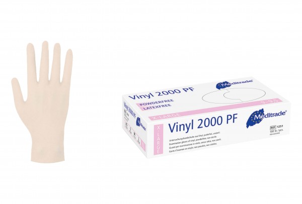 Einmalhandschuhe MEDITRADE Vinyl puderfrei 100 St