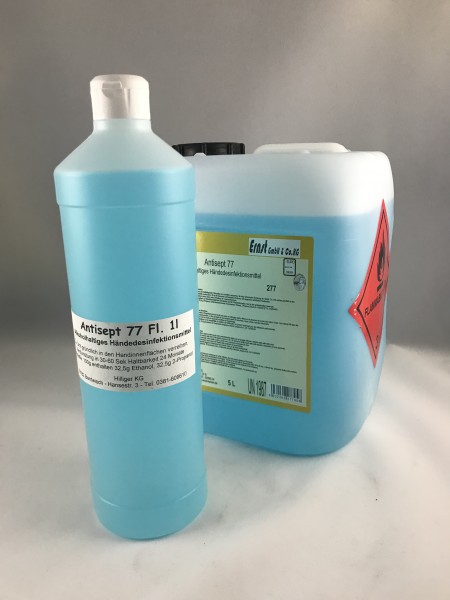 Antisept 77 Händedesinfektionsmittel Alkohol 1Lt.Flasche /5Lt. Kan