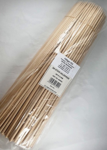 Holzspieße Fackelspieße 40cm lang x5mm stark