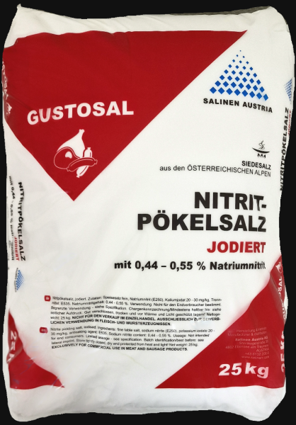 Pökelsalz JODIERT Nitritpökelsalz Nitrit Salz Pökelsalz zum Pökeln, Pöckelsalz NPS GUSTOSAL