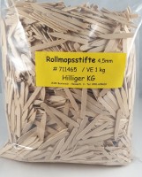 Rollmopsstifte Rollmopsspieße Birke unbeh. 45 mm lang VE 1kg Rollmopsstifte Rollmopsspieße Birke unbeh. 45 mm lang VE 1kg