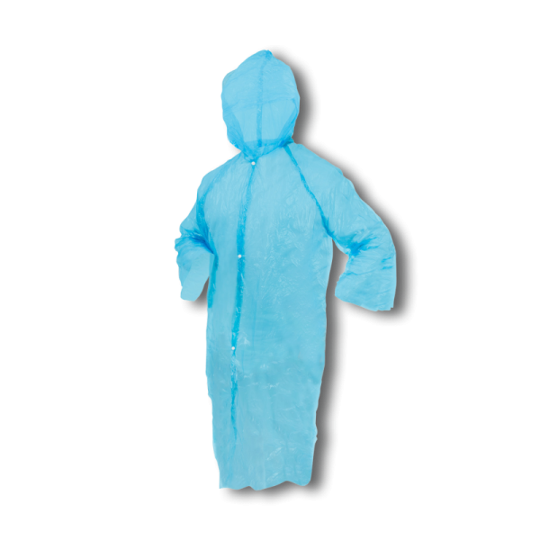 Overall Vliesqualität mit Kaputze Einweg blau oder weiß XXL