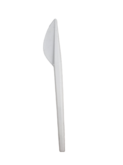 1000 Einweg Messer 17cm weiß Besteck Plastikbesteck Plastikmesser Plastik Messer 