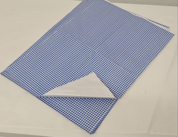 Frischpapier Frischepack Edelpack Motiv KARO BLAU Kt 12,5kg