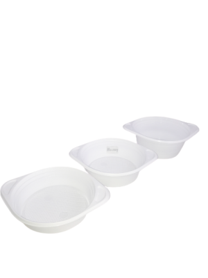 COMOYA 1-PACK Suppenterrine Suppenteller 500ml, PP, 8g, Mikrowellenfest, Weiß, 200 Stück
