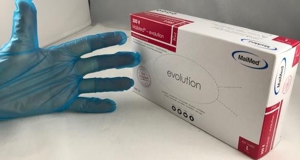 Einmalhandschuhe LLDPE blau 200 Stk Evolution MAIMED Vorteilspack