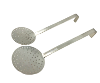 Schaumlöffel Edelstahl Abseihlöffel grob gelocht Schaumlöffel Edelstahl Abseihlöffel grob gelocht