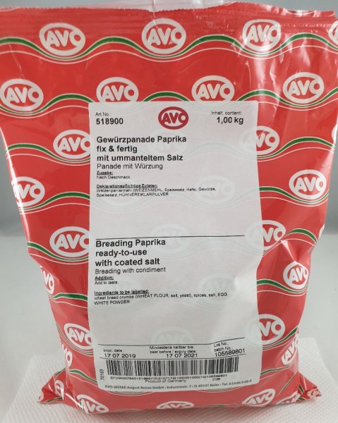AVO Gewürzpanade Paprika fix und fertig 1kg