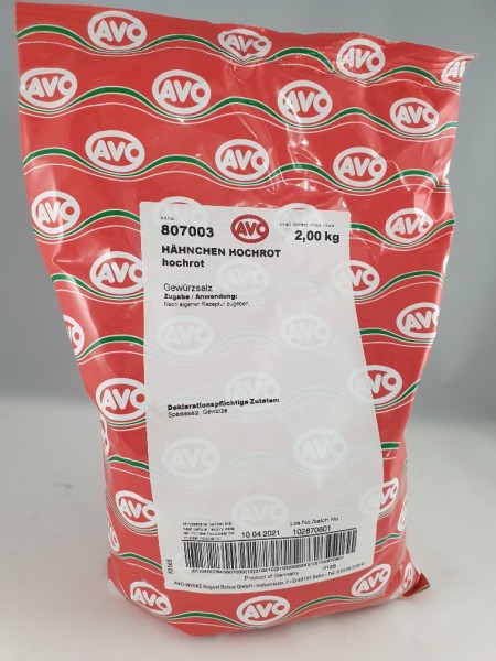 Hähnchengewürzsalz hochrot 2 kg