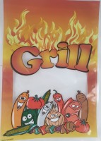 Siegelrandbeutel Vacuumtüten glatt mit Motiv Grill 100 St. Siegelrandbeutel Vacuumtüten glatt mit Motiv Grill 100 St.