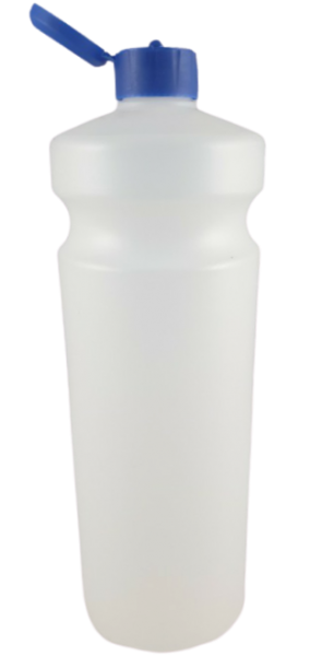Flasche leer mit Spritzverschluss