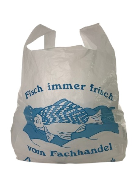Hemdchen-Tragetaschen Fisch 28+14x48 cm 1000 St