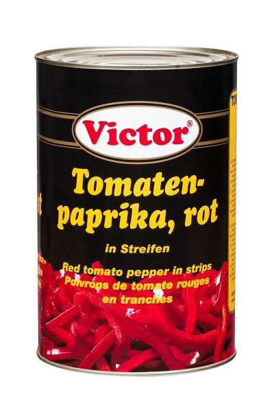 Tomatenpaprika rot in der Dose