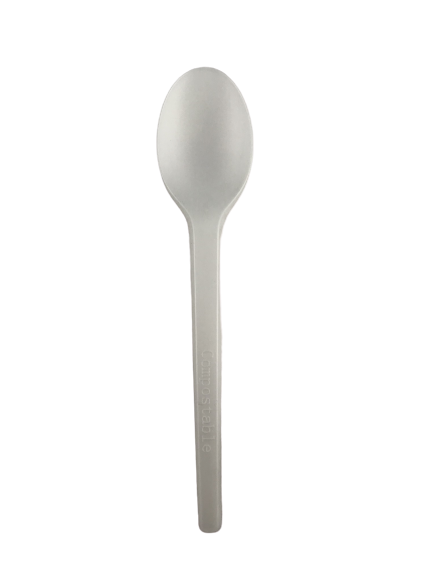 BIO Besteck Messer Gabel Löffel weiß