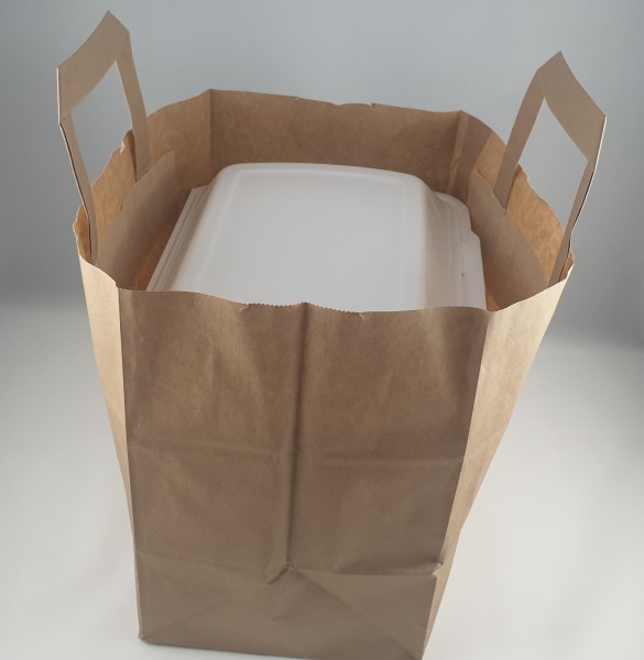 Papiertragetasche braun