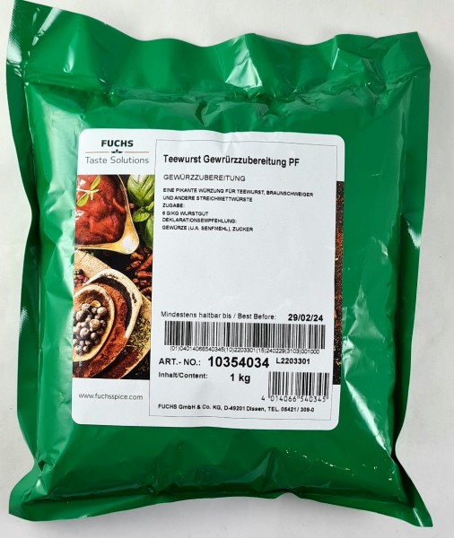 Teewurst Gewürz PF FUCHS